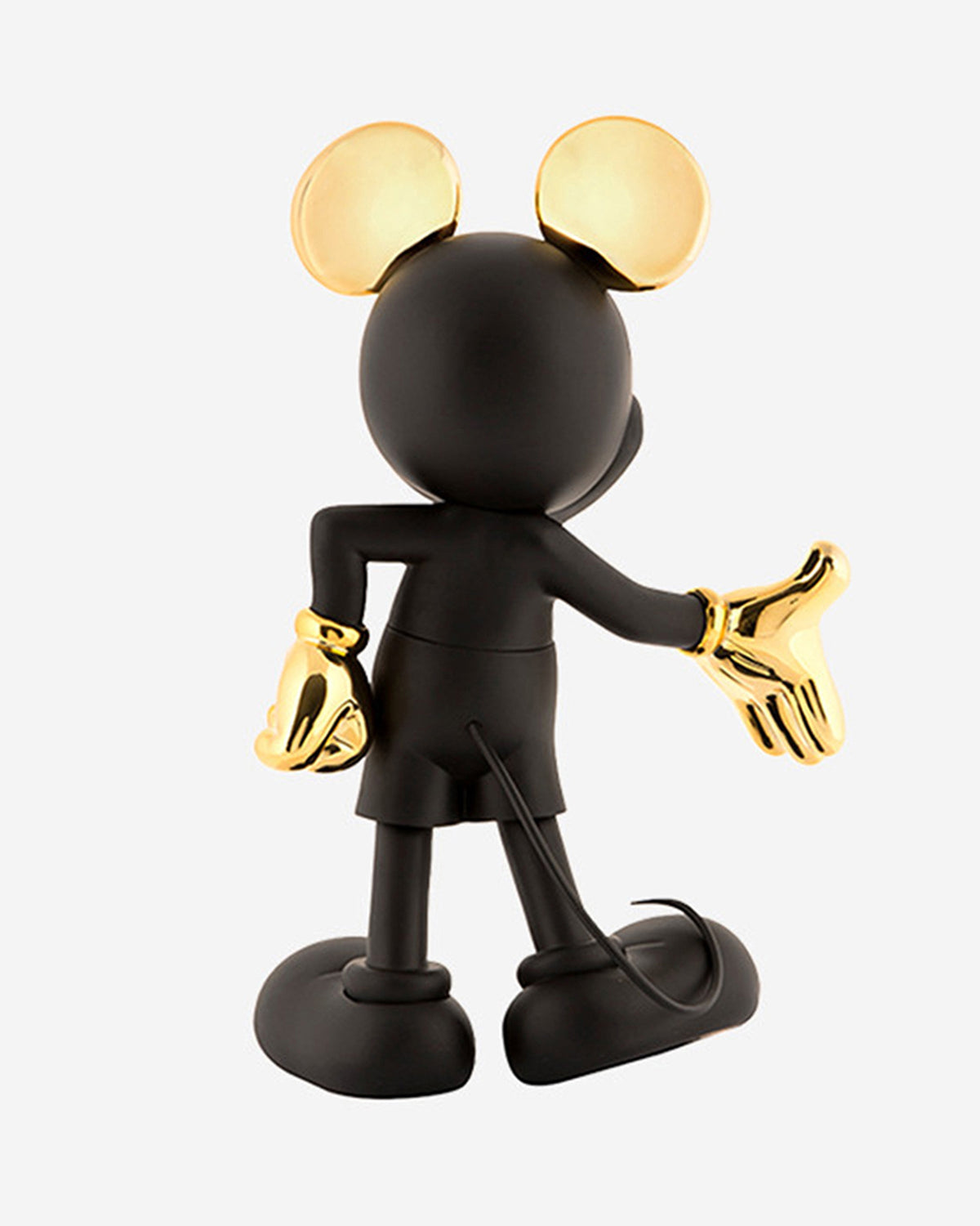 Leblon Delienne Mickey Welcome sculpture in Black & Gold, 12 inch – view 3