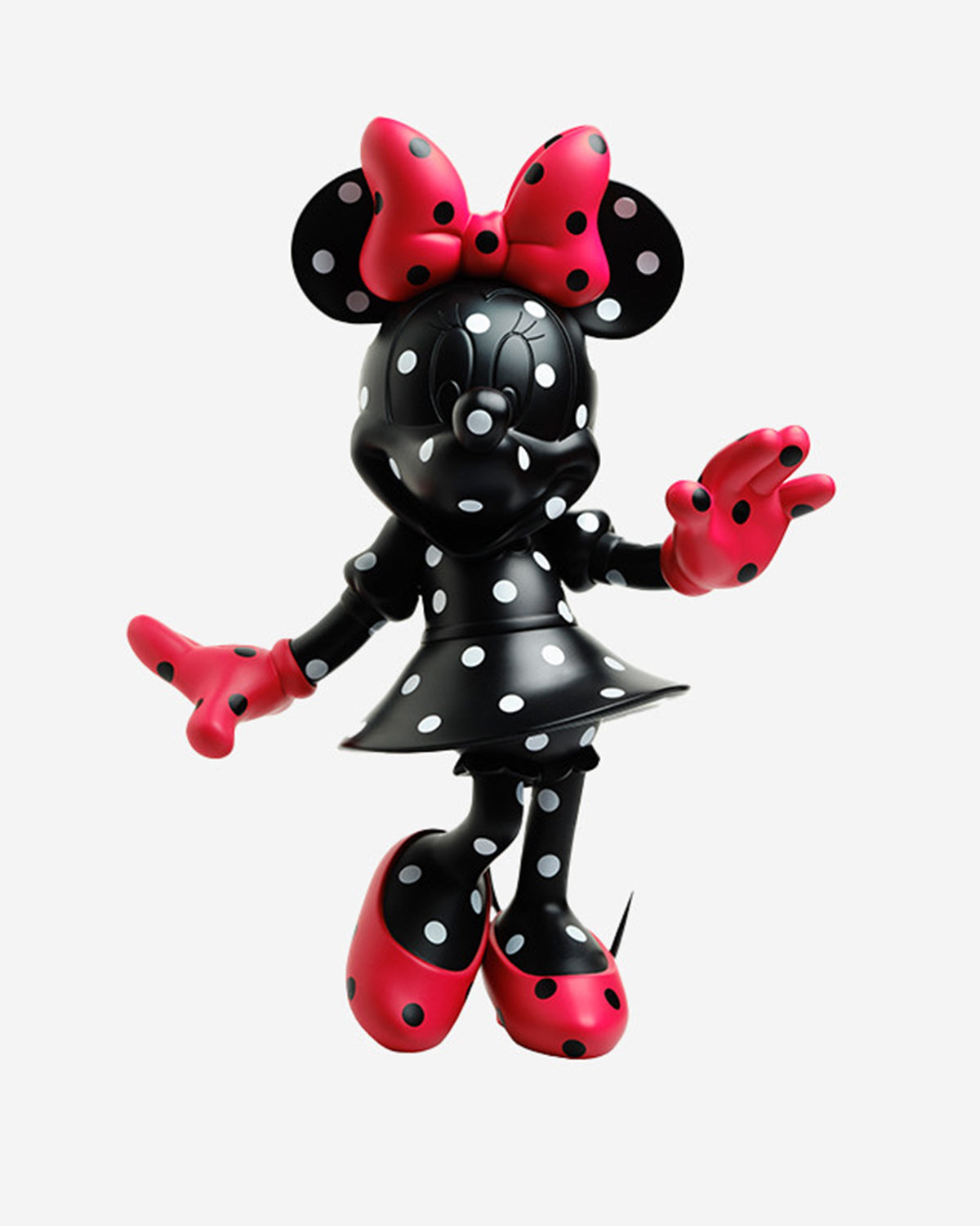 Leblon Delienne Minnie by Chantal Thomass sculpture in Matt Black & Red polka dots, 12 inch – view 3