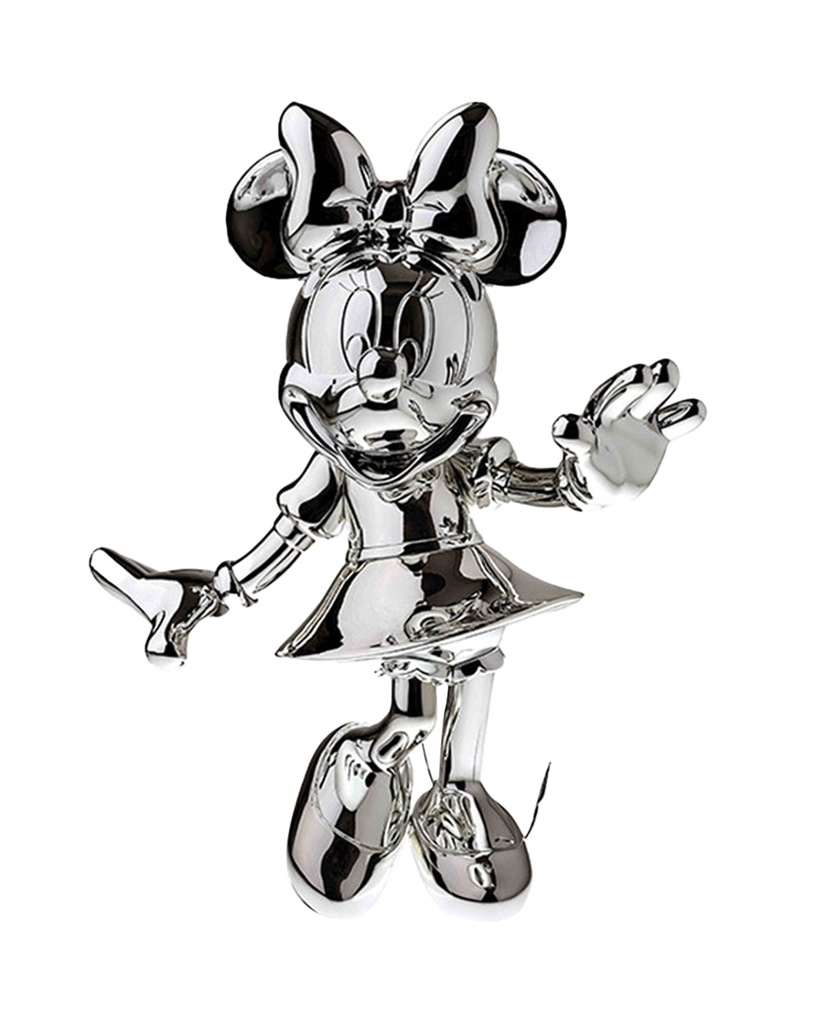 Leblon Delienne Minnie Welcome sculpture in Chromed Silver, 12 inch – view 2