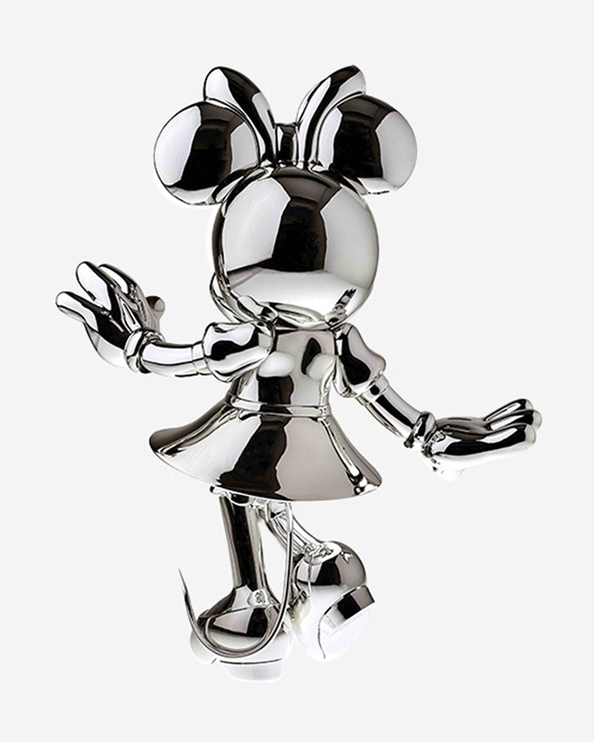 Leblon Delienne Minnie Welcome sculpture in Chromed Silver, 12 inch