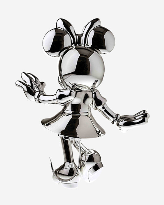 Leblon Delienne Minnie Welcome sculpture in Chromed Silver, 12 inch