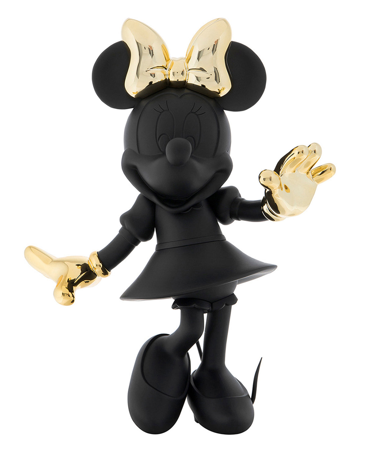 Leblon Delienne Minnie Welcome sculpture in Black & Gold, 12 inch – view 2