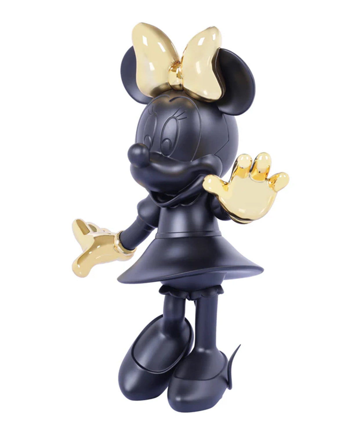 Leblon Delienne Minnie Welcome sculpture in Black & Gold, 12 inch