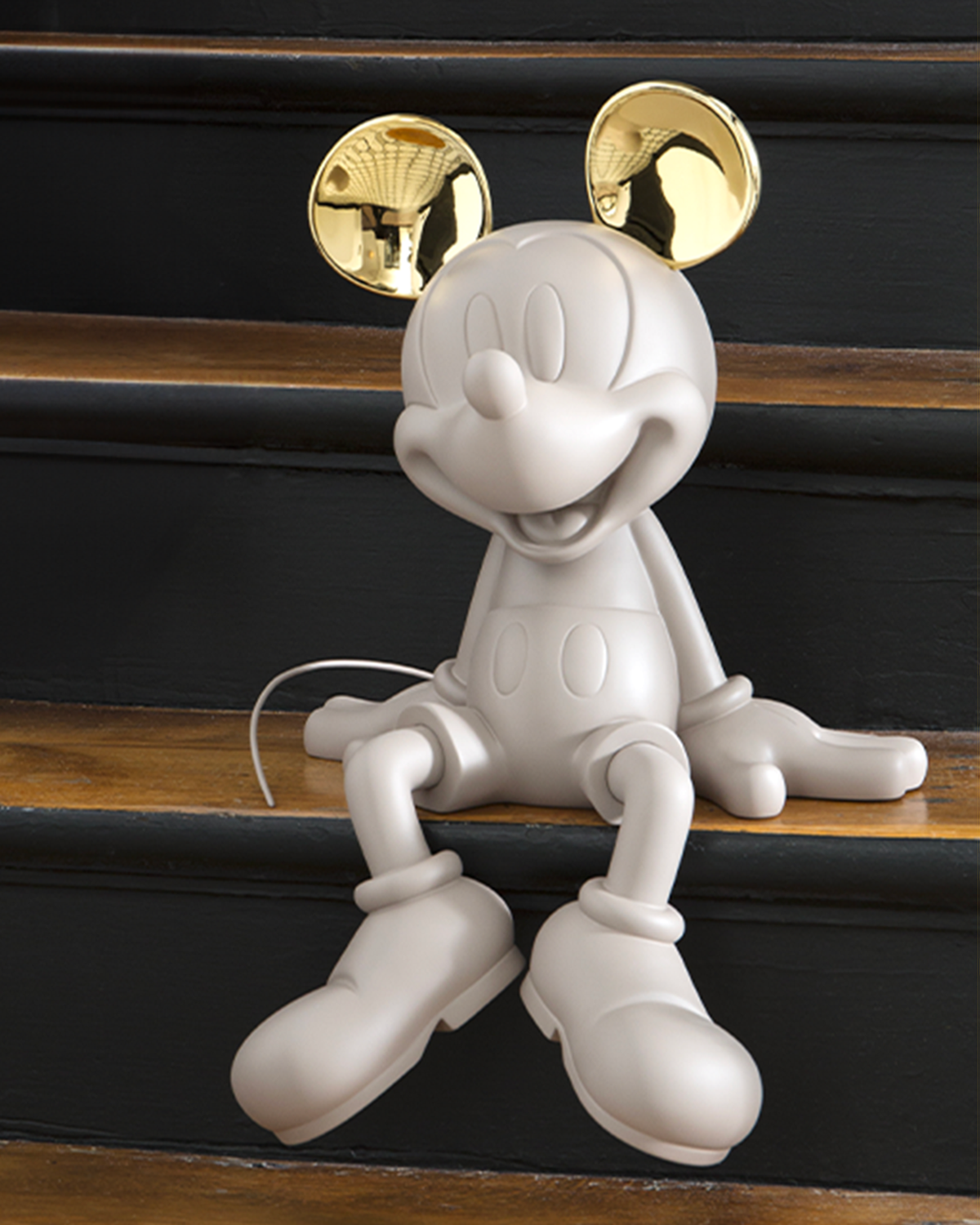 Leblon Delienne Mickey Take 2 by Kelly Hoppen sculpture in Taupe & Gold, 19 inch – view 3