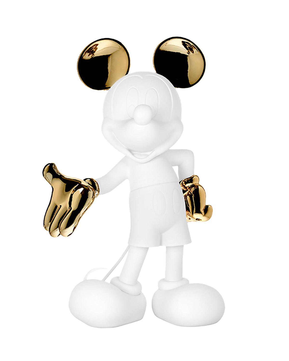 Leblon Delienne Mickey Welcome 24 in sculpture in White & Gold, 24 inch – view 2