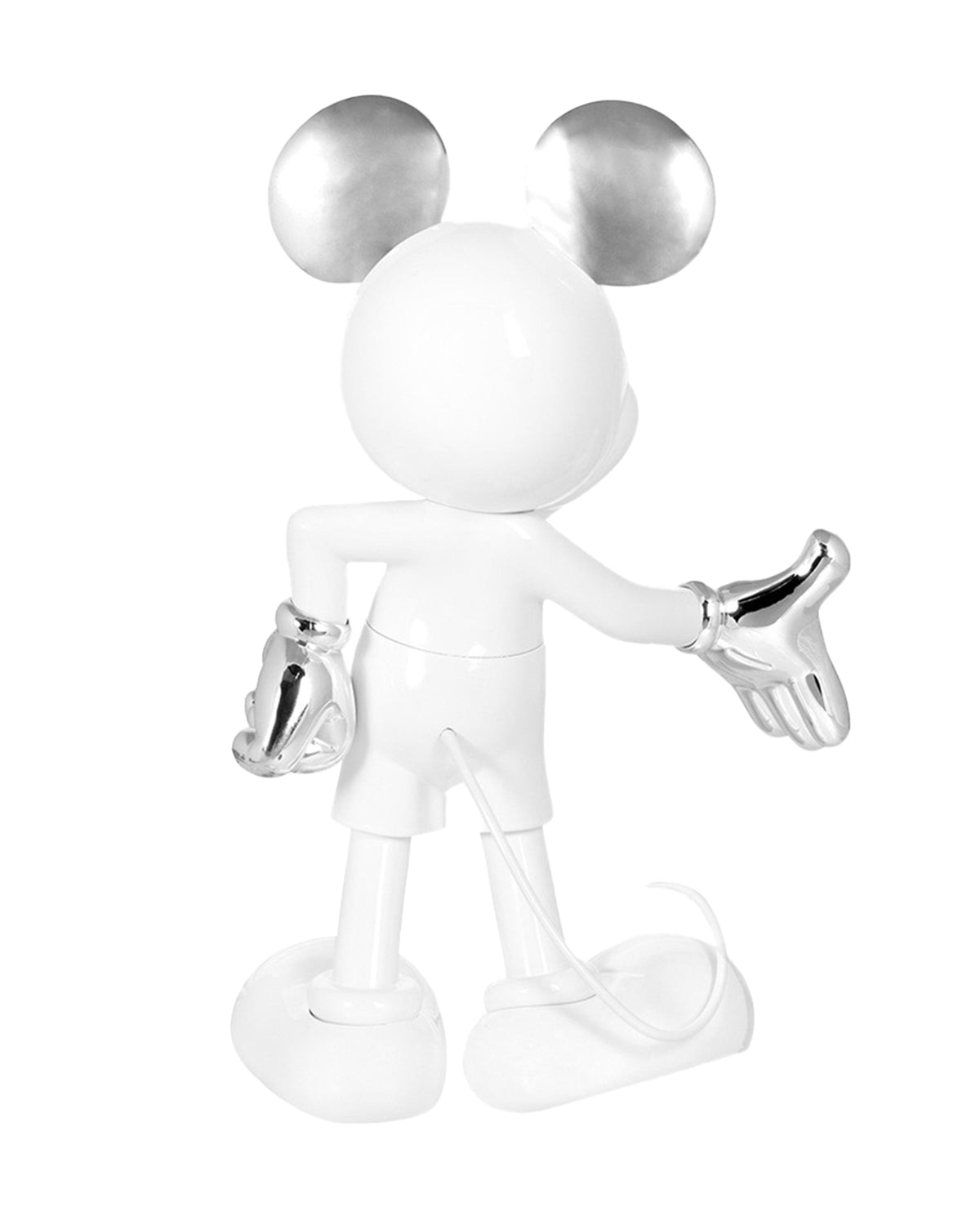 Leblon Delienne Mickey Welcome Life-Size sculpture in White & Silver, 55 inch – view 3