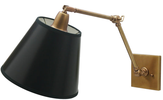 House of Troy Library 20" Direct Wire Wall Lamp in Weathered Brass