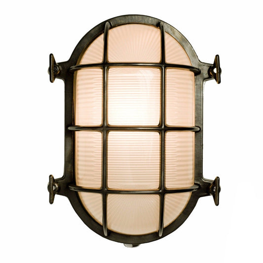 Oval Brass Bulkhead by Original BTC, Weathered Brass (photo 1)