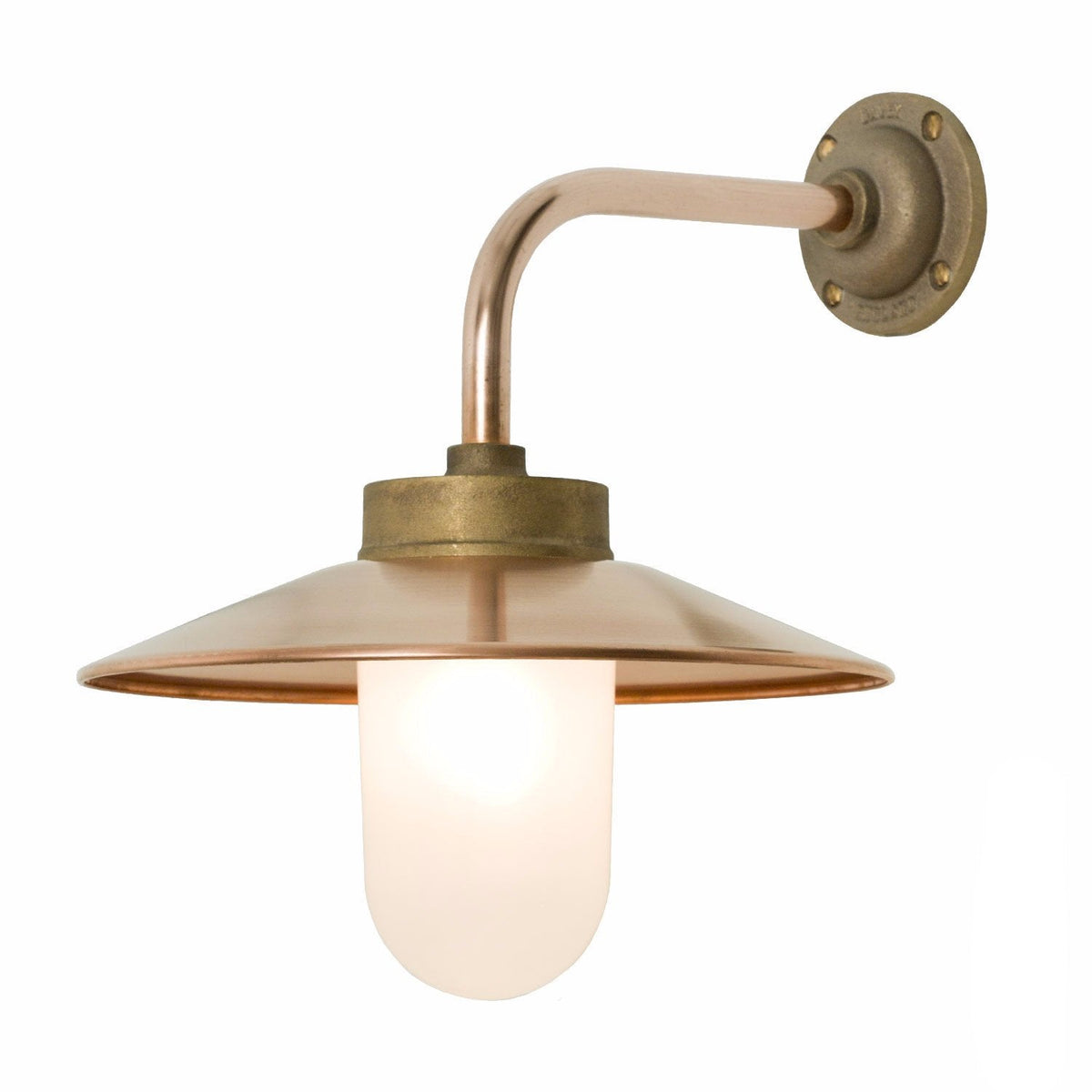 Exterior Bracket Light, Right Angle by Original BTC, Bronze - Frosted Glass (photo 3)