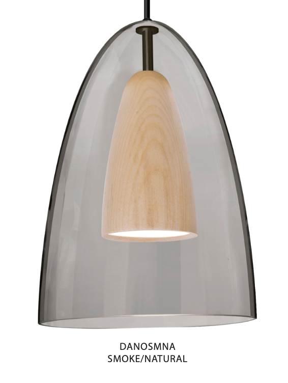 Besa Lighting Dano Wood Diffuser Pendant