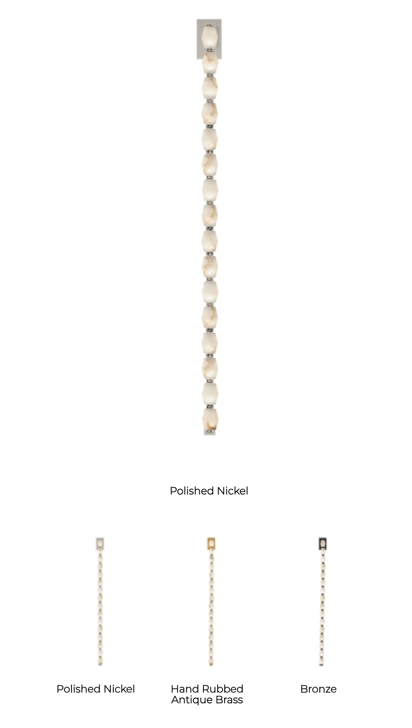 Collier 53In Alabaster LED Sconce by Visual & Comfort & Co