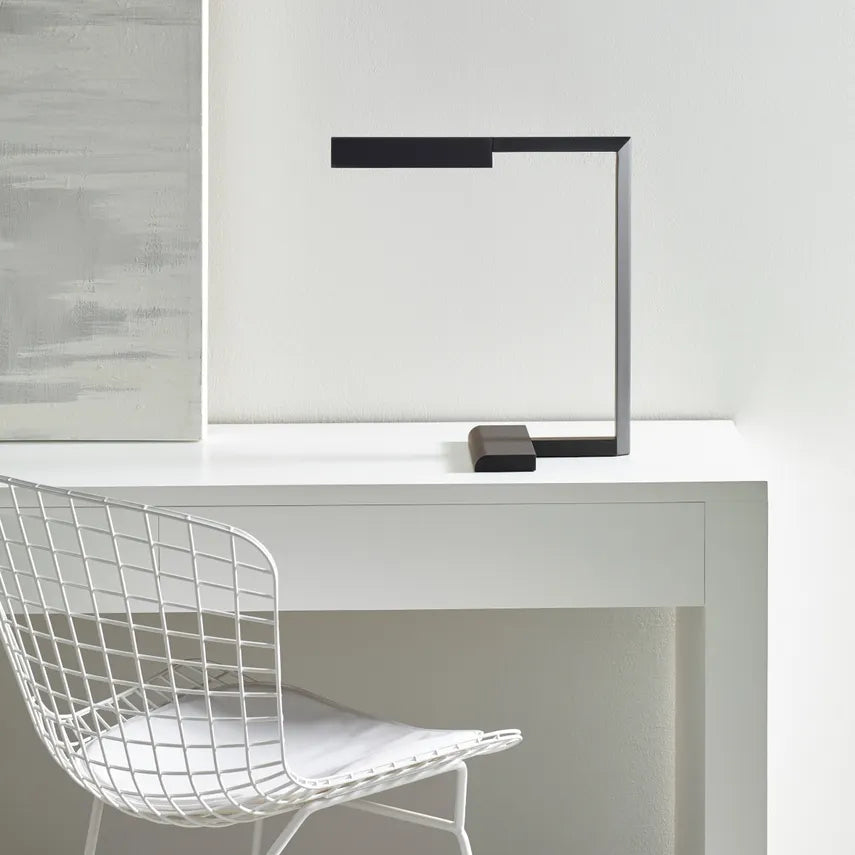 Dessau 16 LED Table Lamp Black Brass by Visual & Comfort & Co