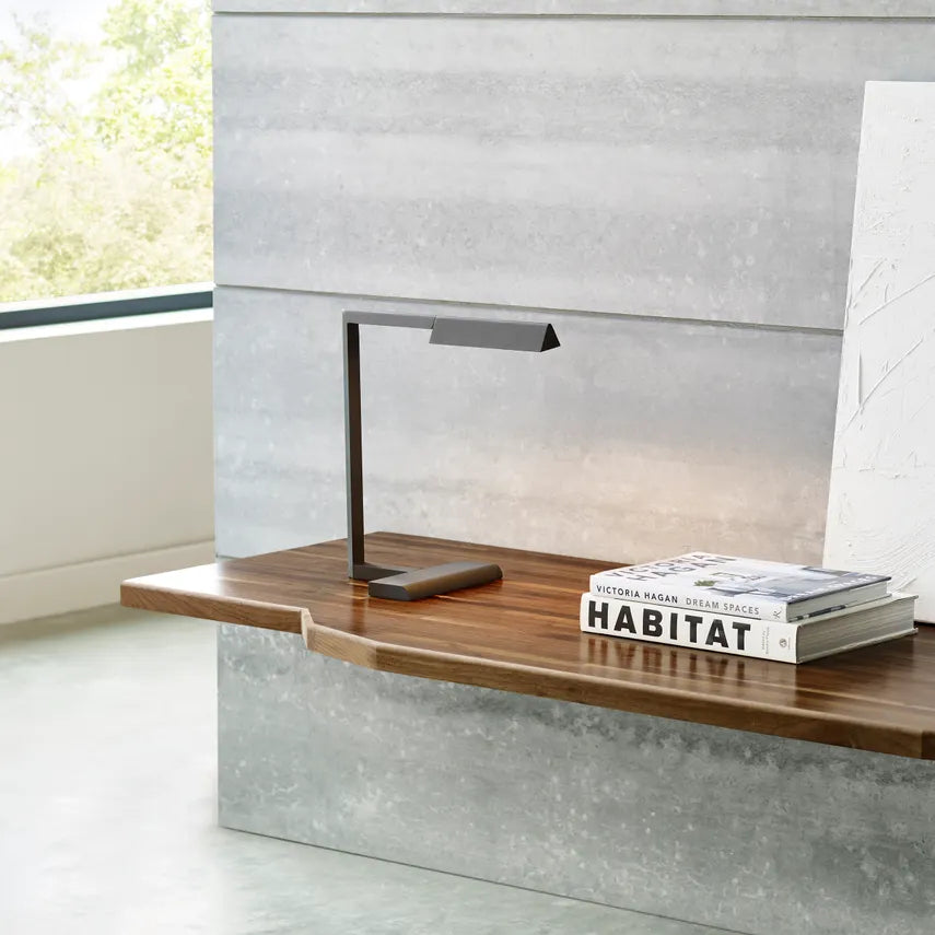 Dessau 16 LED Table Lamp Black Brass by Visual & Comfort & Co