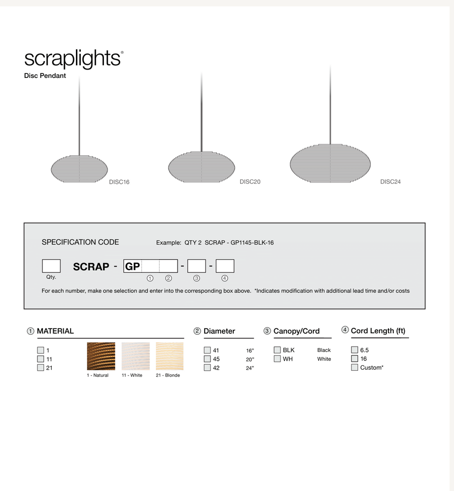 Disc Handcrafted Pendant Lamp By Graypants