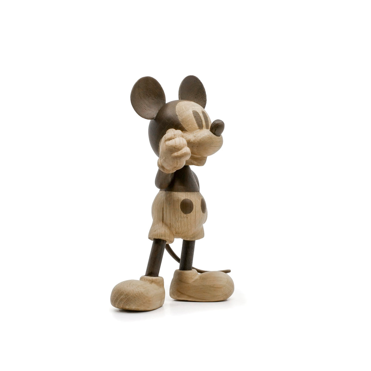 Boyhood Disney Mickey Mouse wooden figure in oak & smoked oak, view 4 (image 4)