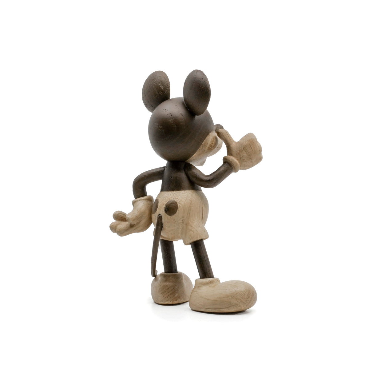 Boyhood Disney Mickey Mouse wooden figure in oak & smoked oak, view 5 (image 5)