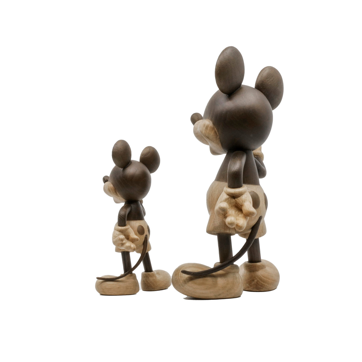 Boyhood Disney Mickey Mouse wooden figure in oak & smoked oak, view 8 (image 8)