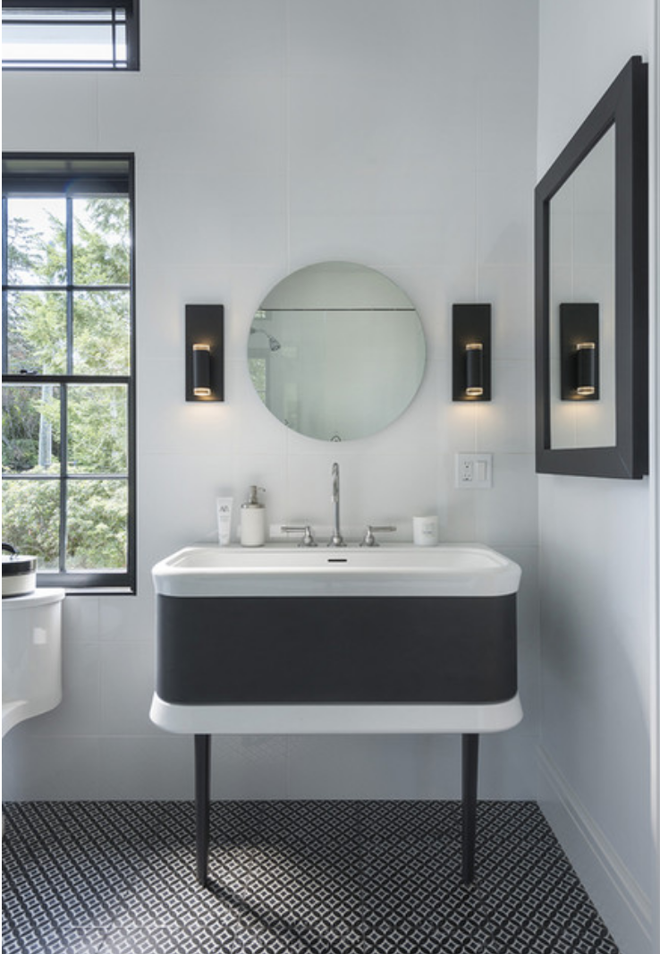 Dobson 2 Moden Wall Bath Light by Visual & Comfort & Co