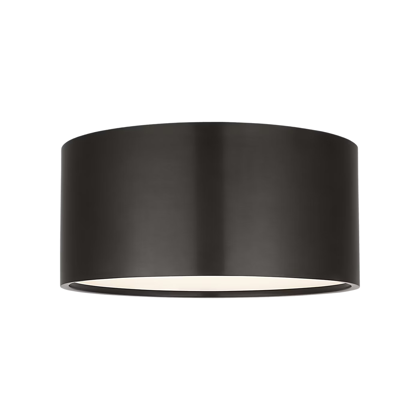 Bronze flush mount ceiling light installed in modern living room