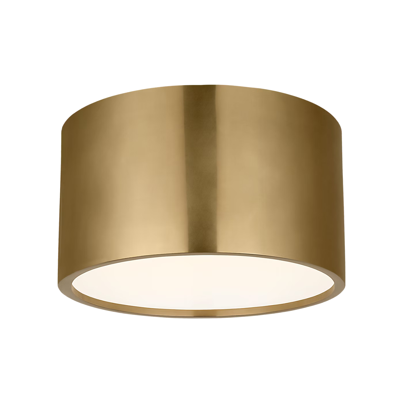 Modern low-profile antique brass ceiling lighting fixture