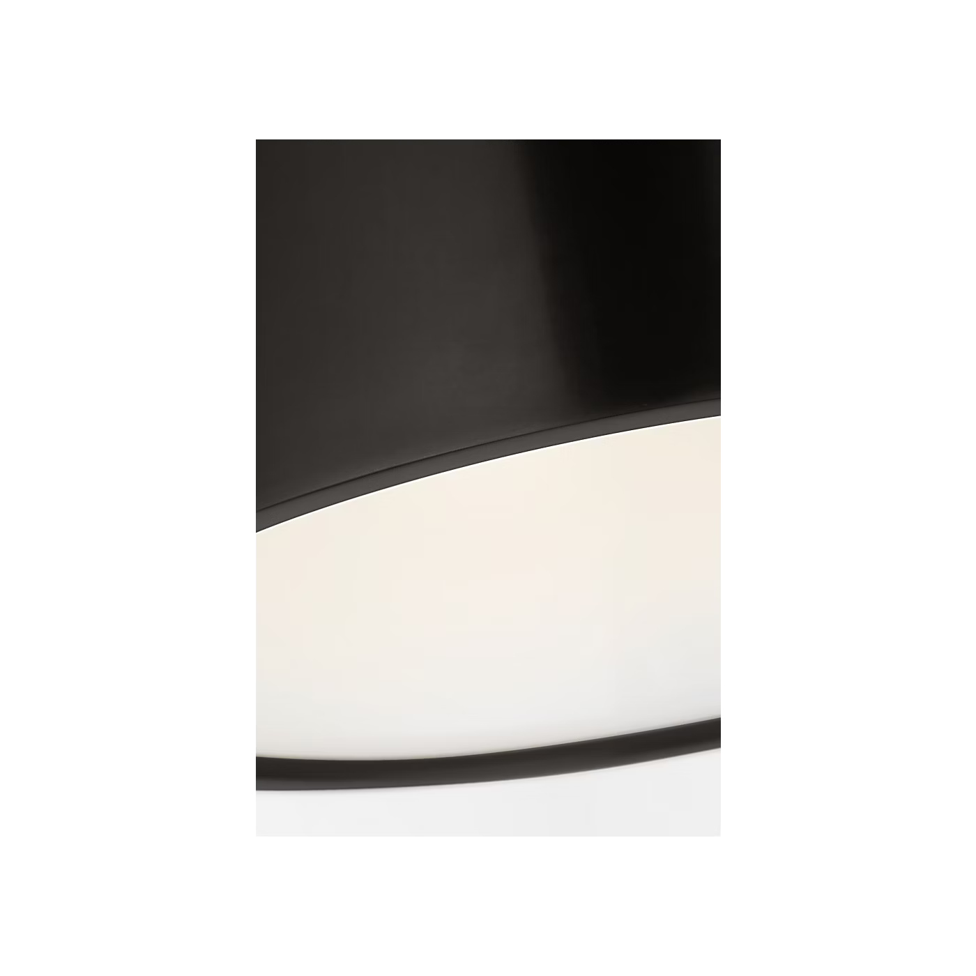 Bronze ceiling light fixture with integrated LED and glass shade