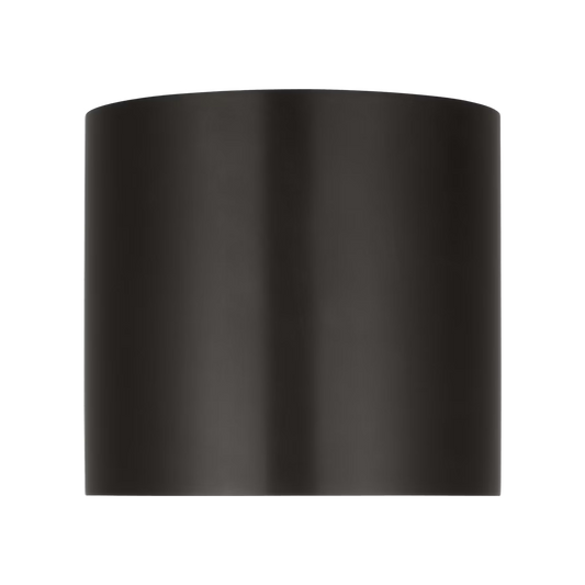 Low profile bronze flush mount light for bedroom or hallway Dola 6