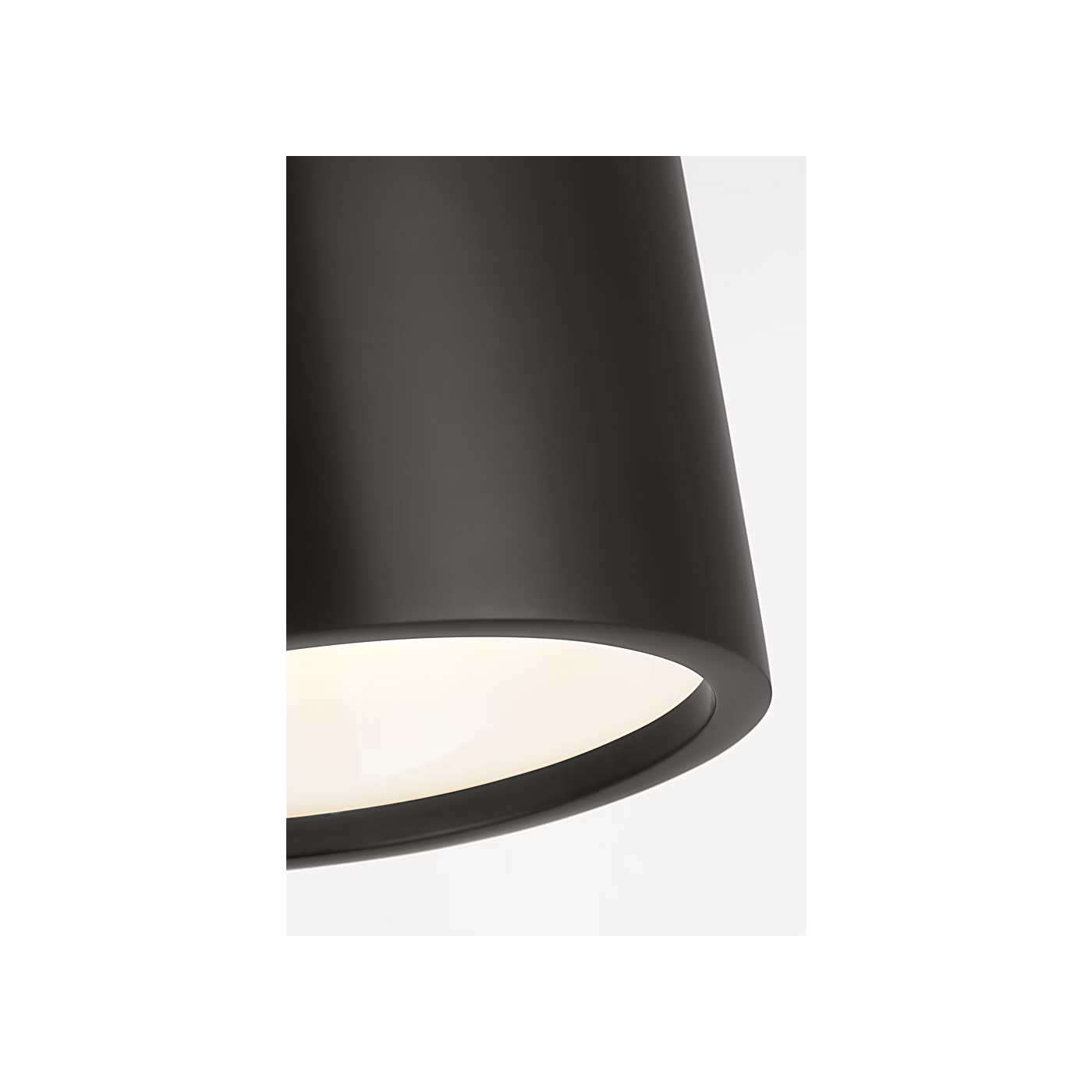 Bronze metal ceiling fixture Dola 6 flush mount with soft diffused lighting