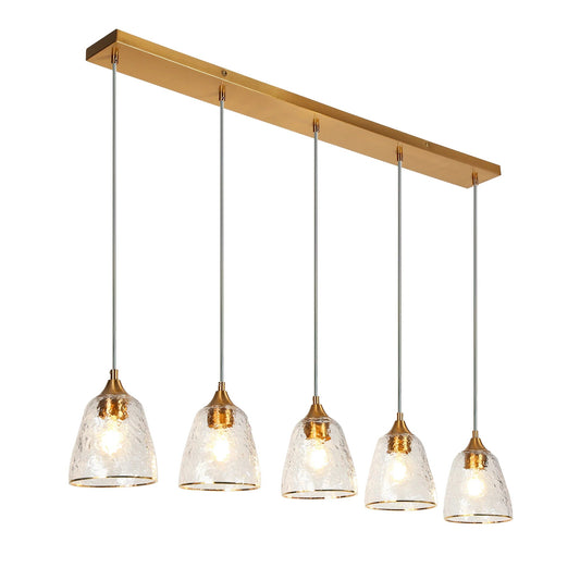 Dolohovstrout 45 5 Light Brass Pendant - LNC Home