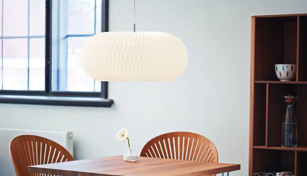 Donut 195 Pendant Large Polished Steel - LE KLINT