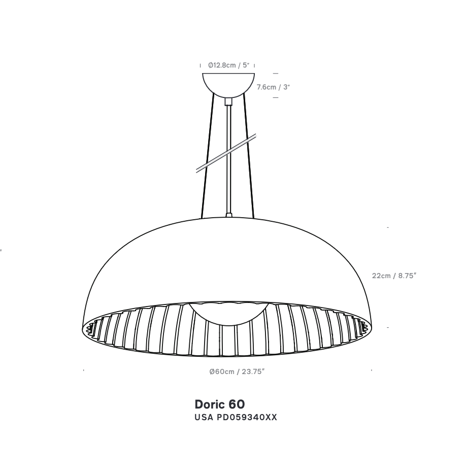 Innermost Lighting Doric 60 Large Suspension Lamp 12