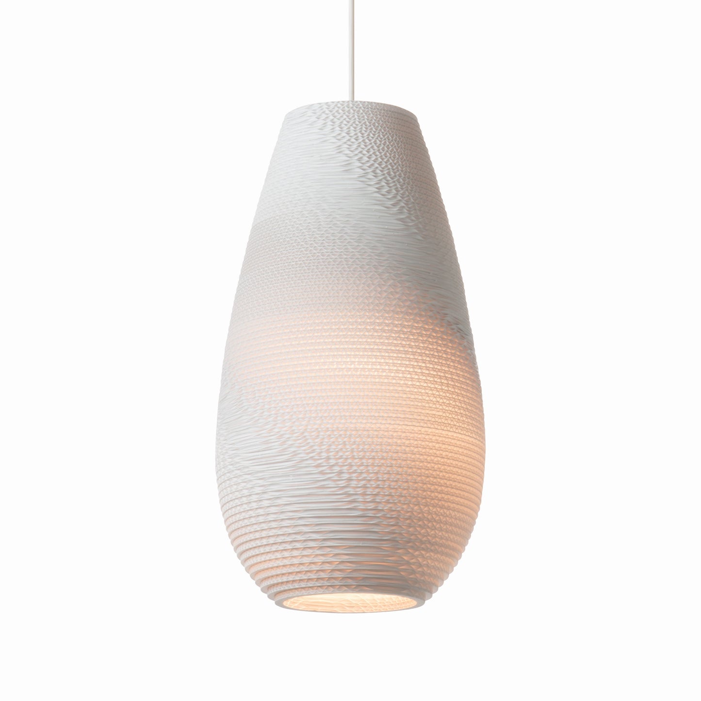 Recycled Cardboard Pendant Light By Graypants