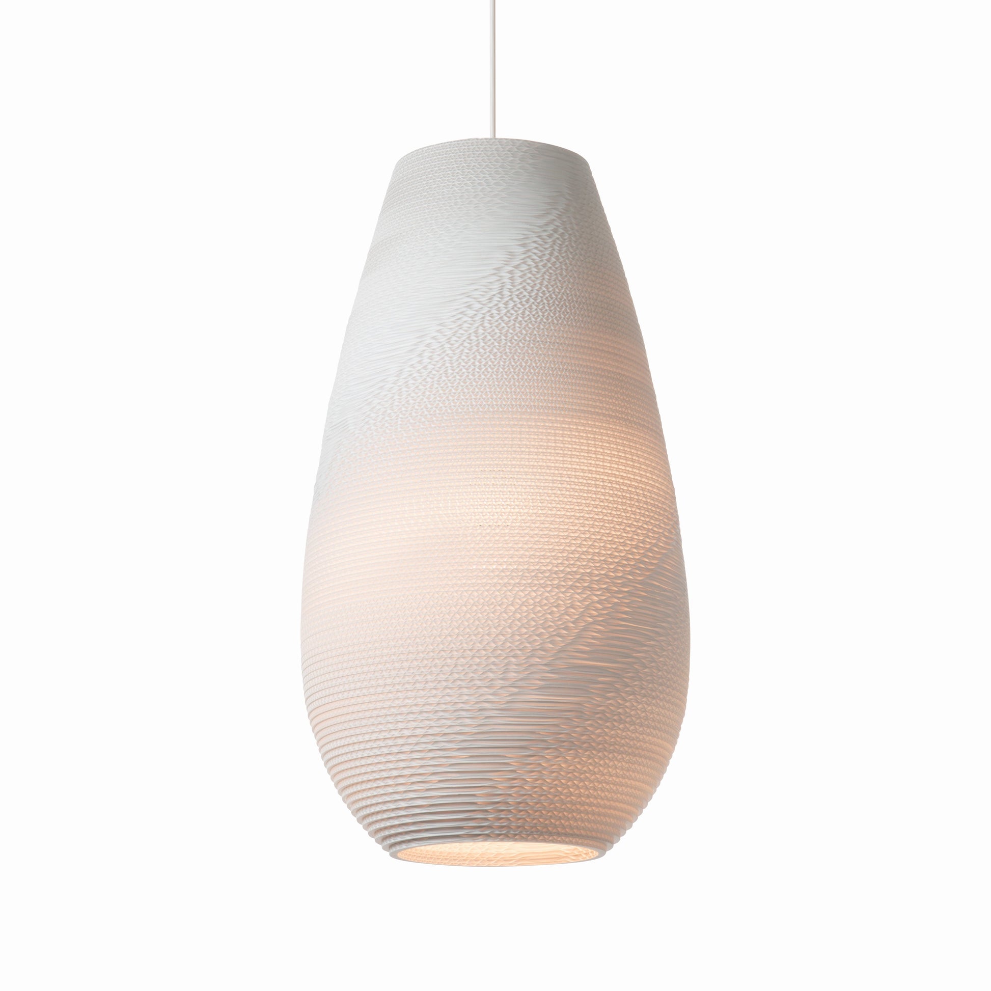 Recycled Cardboard Pendant Light By Graypants