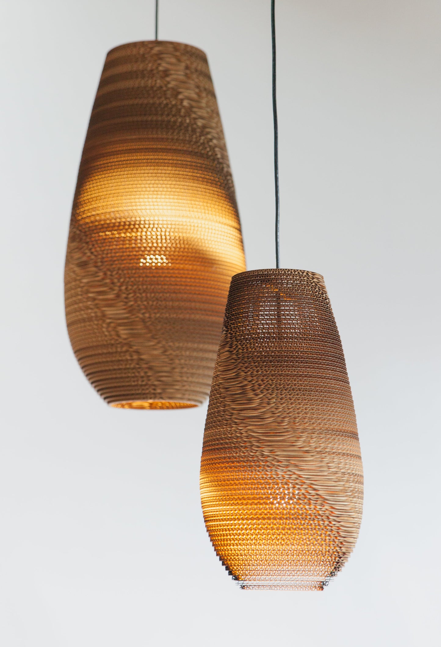 Recycled Cardboard Pendant Light By Graypants