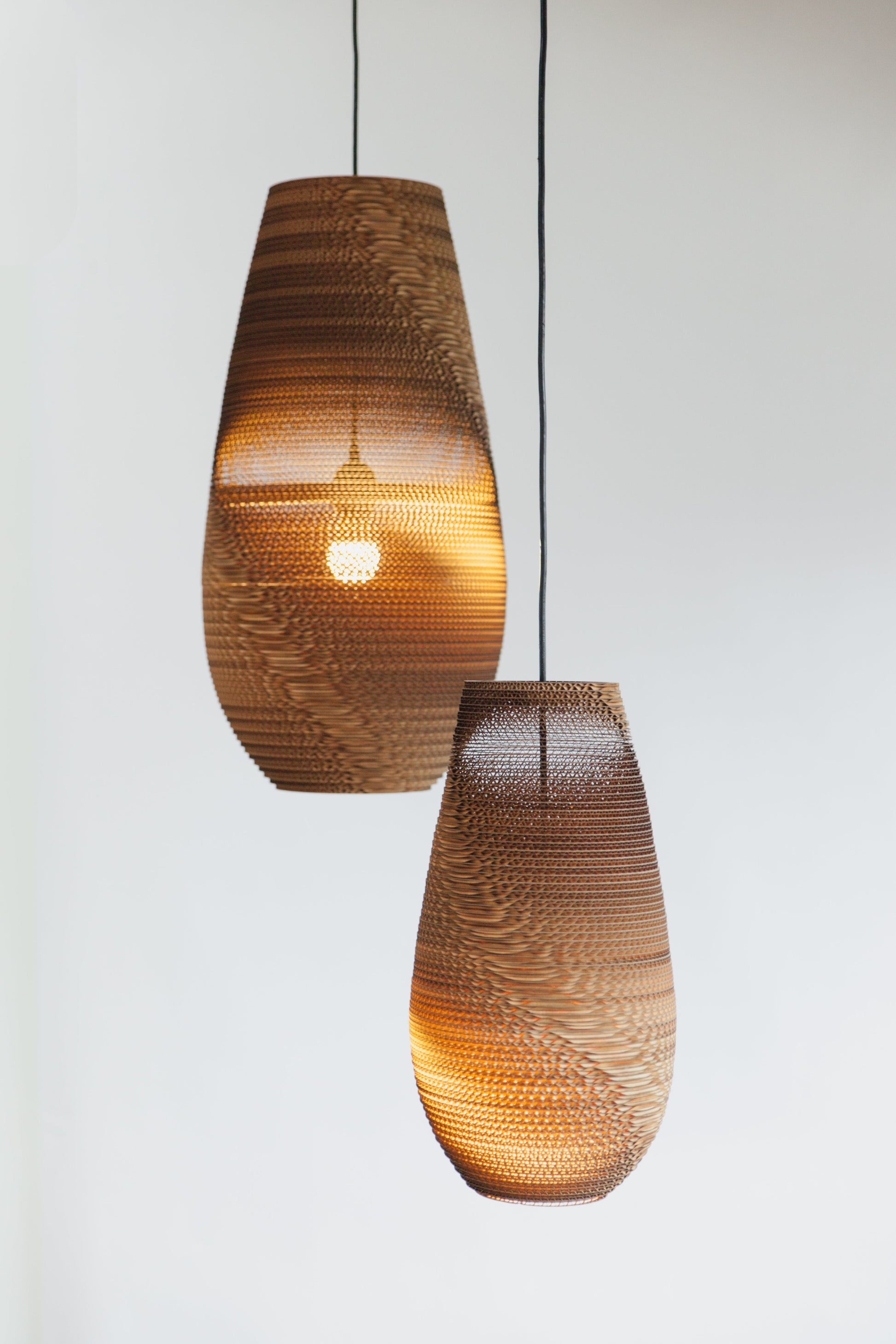 Recycled Cardboard Pendant Light By Graypants