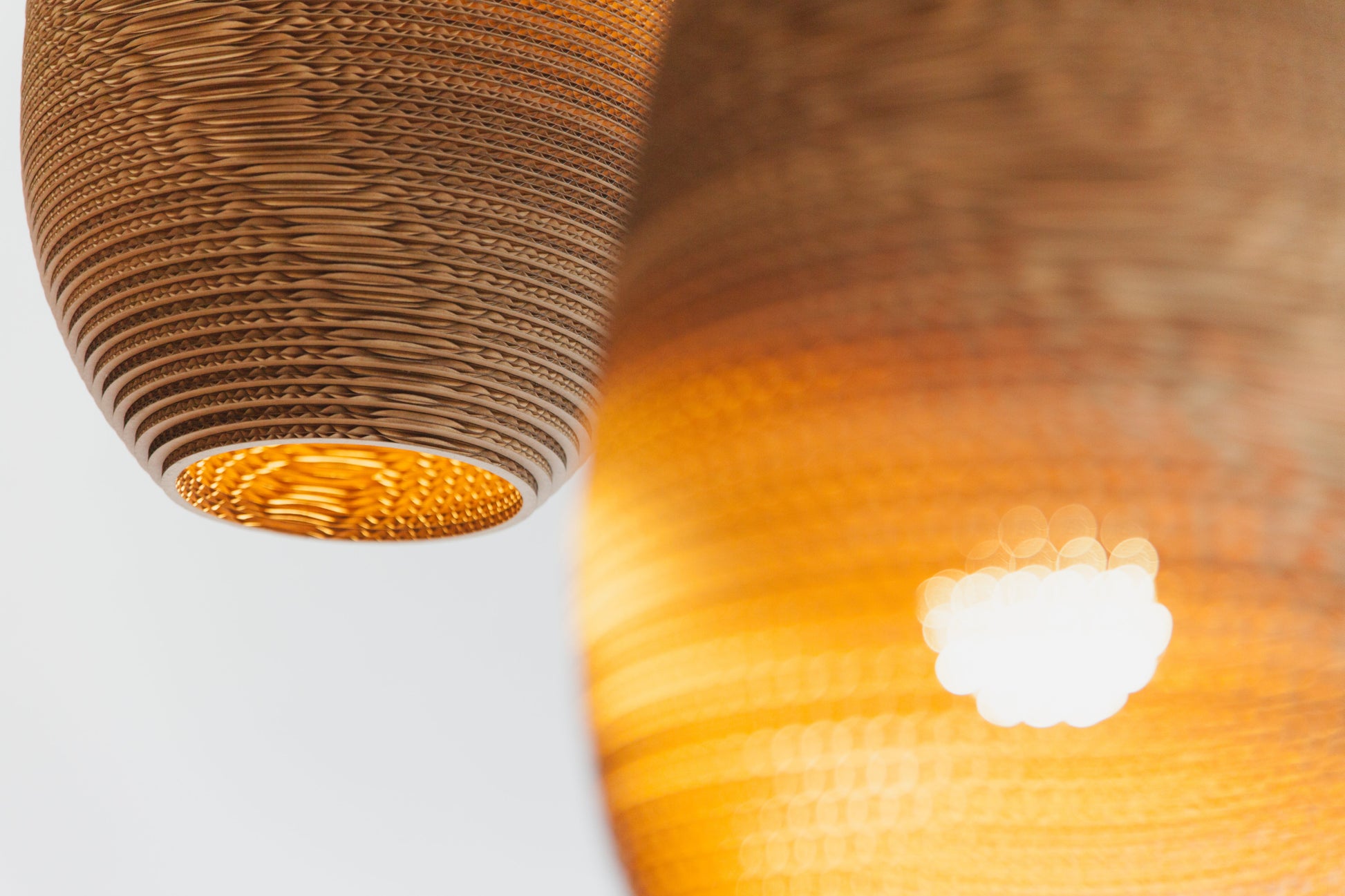 Recycled Cardboard Pendant Light By Graypants
