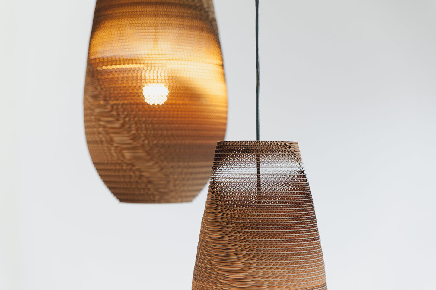 Recycled Cardboard Pendant Light By Graypants