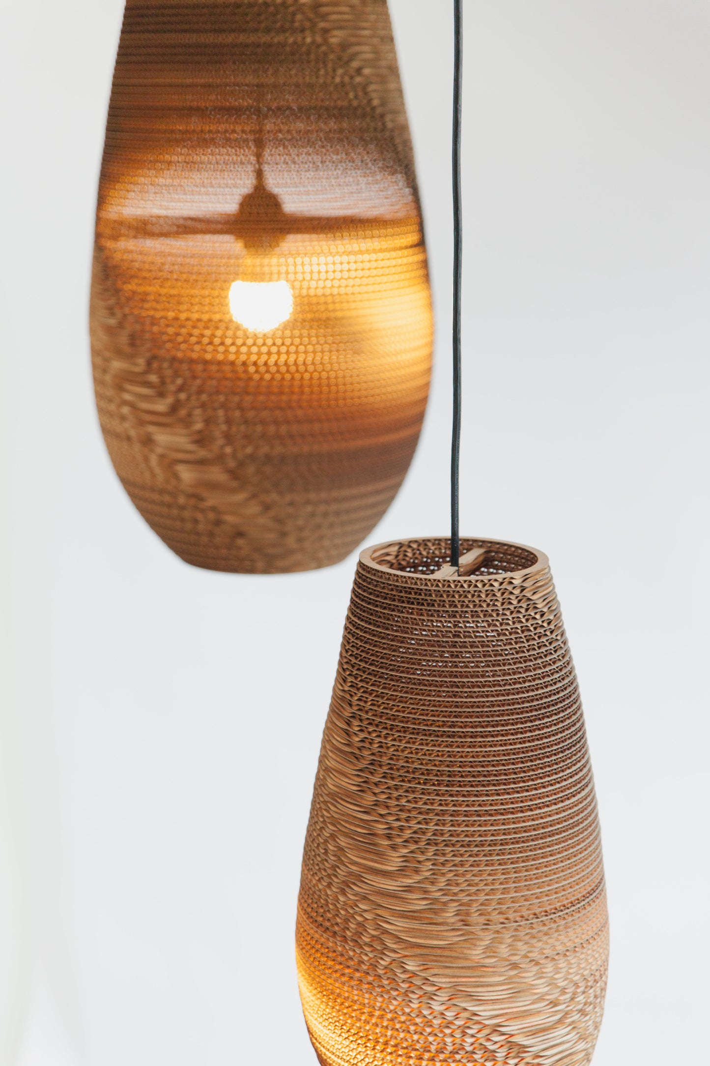 Recycled Cardboard Pendant Light By Graypants
