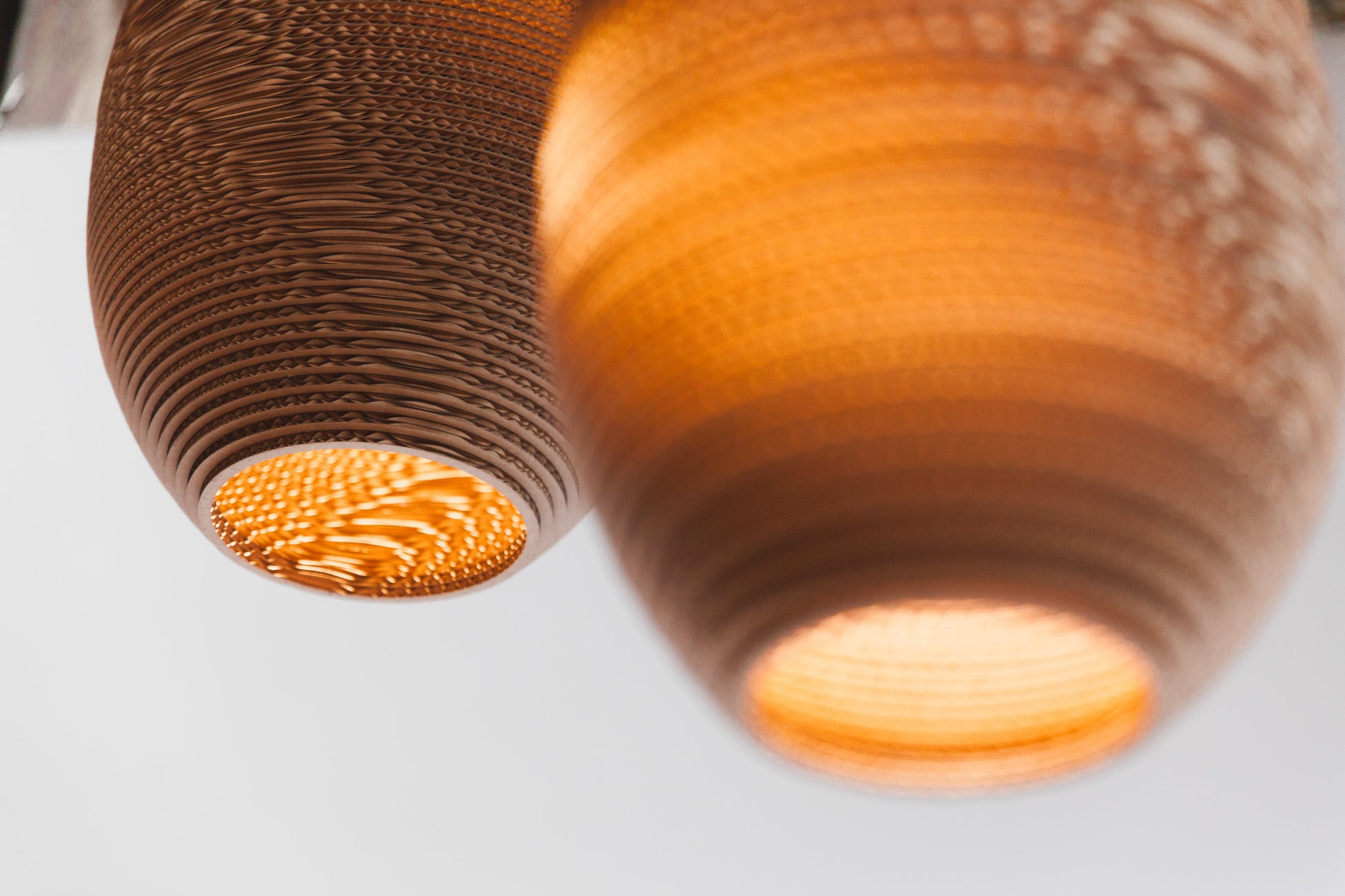 Recycled Cardboard Pendant Light By Graypants