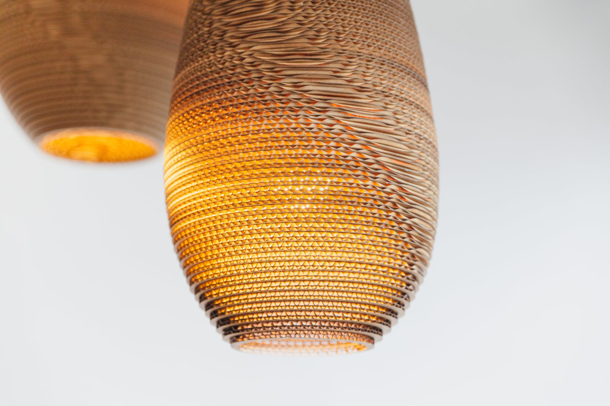 Recycled Cardboard Pendant Light By Graypants