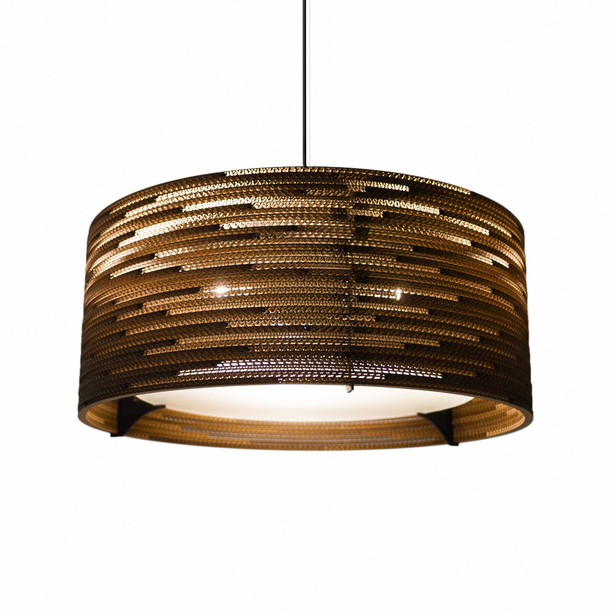 Recycled Cardboard Drum Light By Graypants