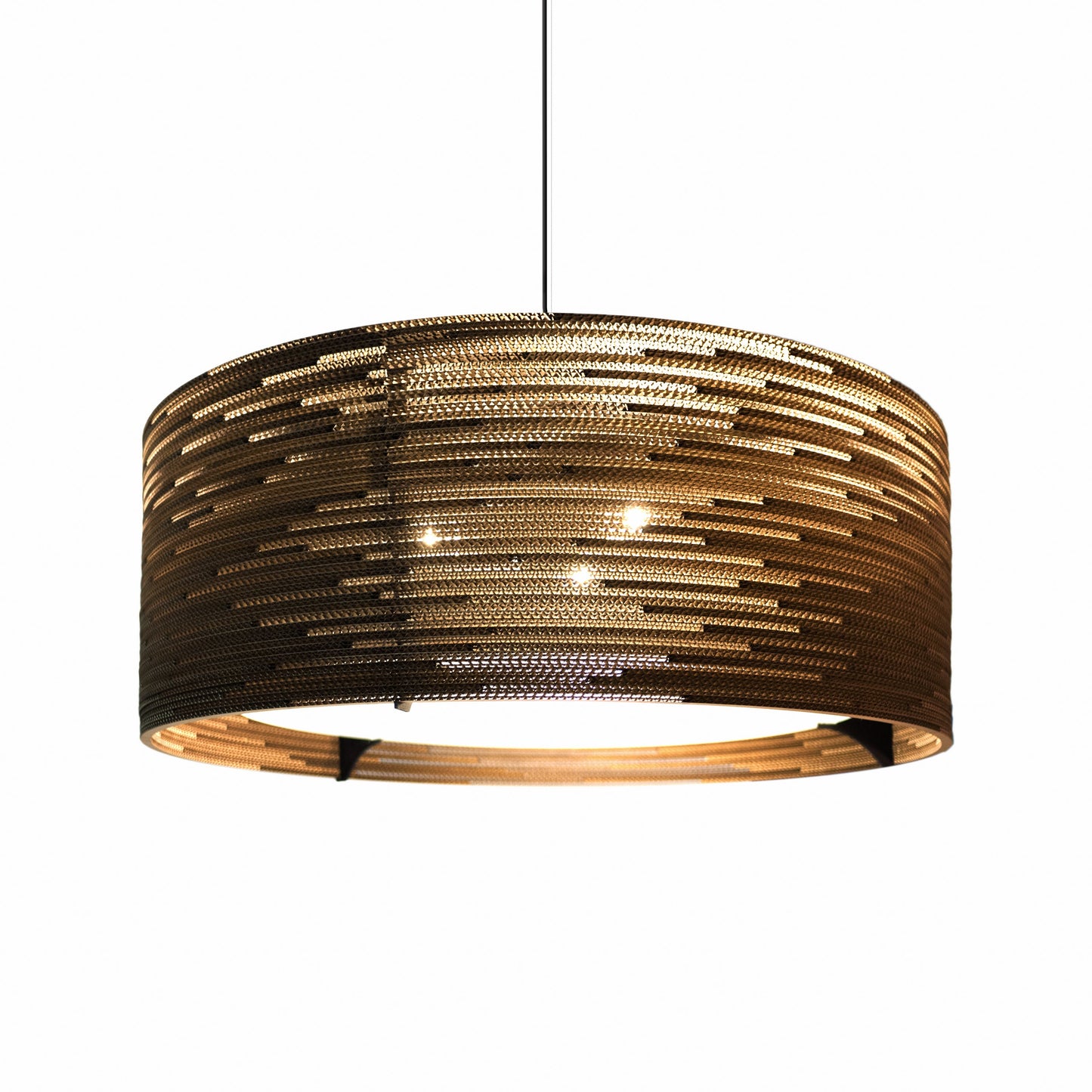 Recycled Cardboard Drum Light By Graypants