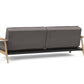 Dublexo Frej Sofa Bed With Smoke Oak Legs 95-74105027 Innovation Living USA