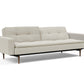 Dublexo Deluxe Sofa Bed Dark Wood With Arms 95-74105020 Innovation Living USA