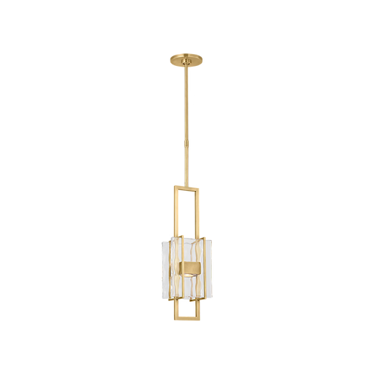 Elegant antique brass pendant light Duelle 19 for dining room or kitchen