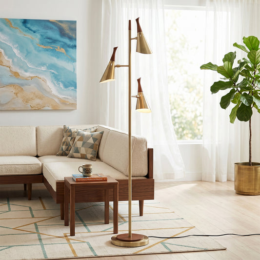 Encinitas 3-Light Tree Floor Lamp by Nova of California – view 1