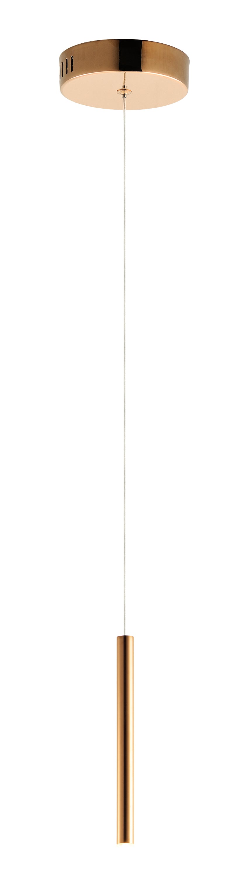 Flute LED Pendant Rose Gold by ET2