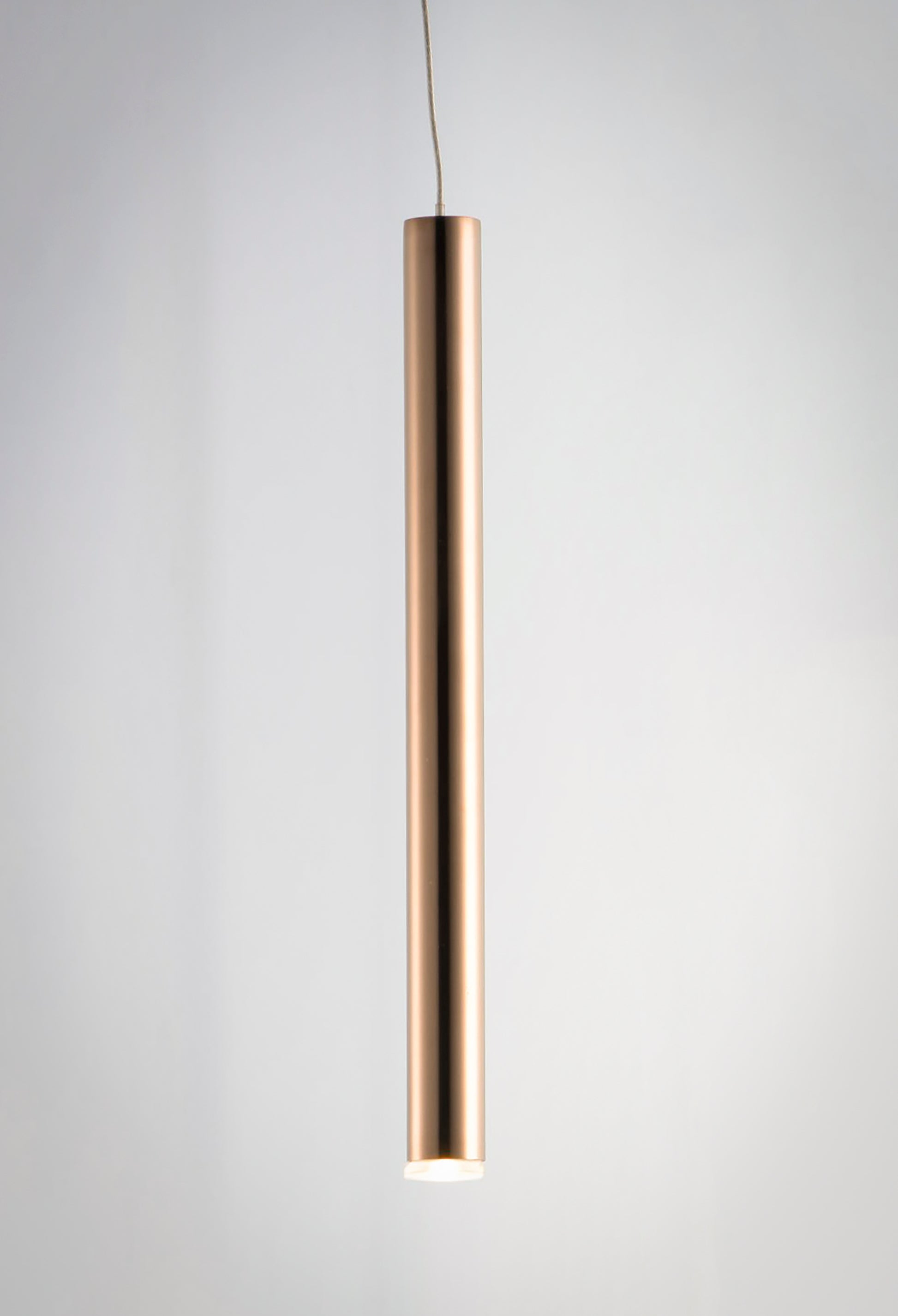 Flute LED Pendant Rose Gold by ET2