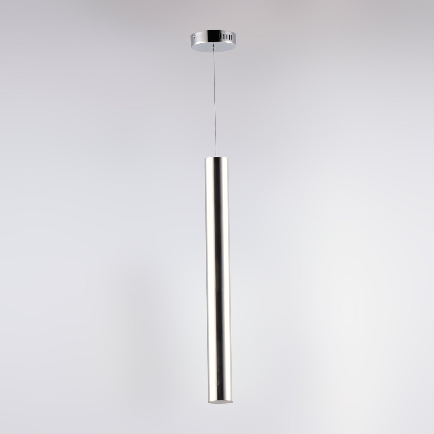 Flute LED Pendant Polished Chrome by ET2