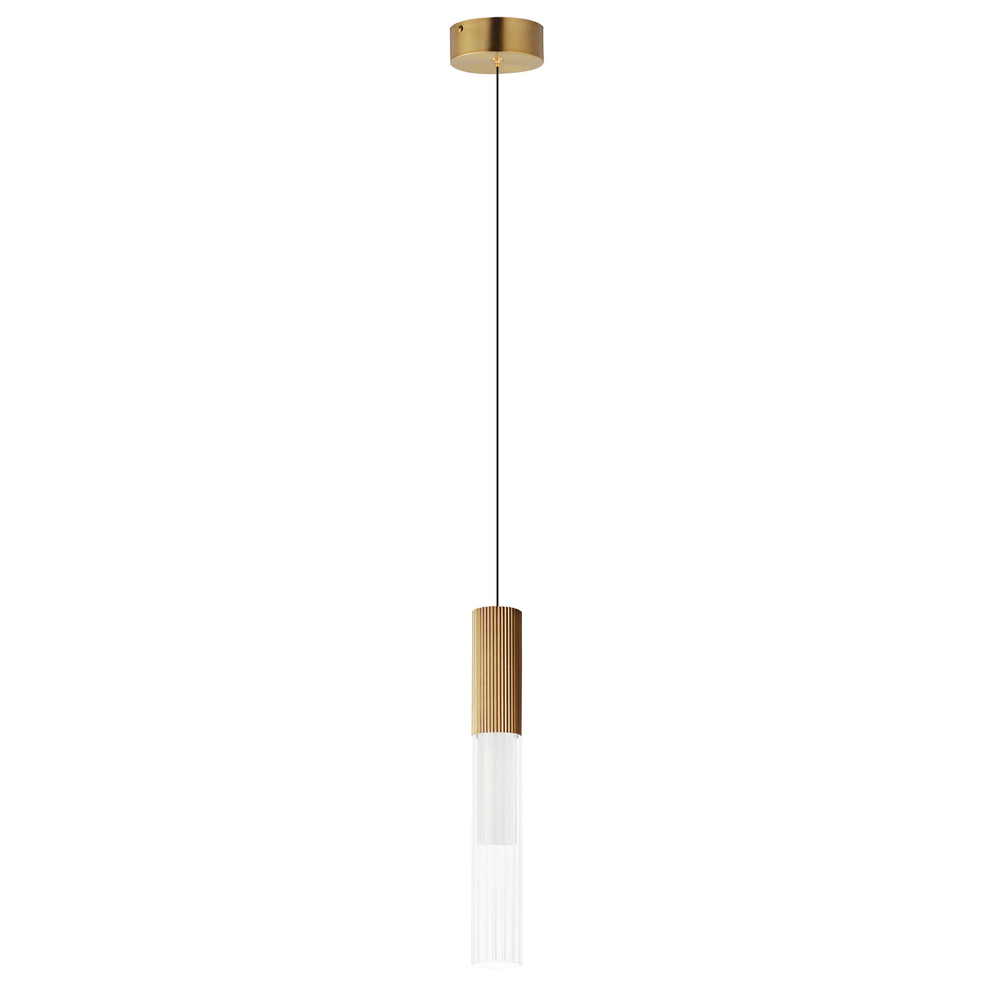 Reeds LED Pendant Gold by ET2