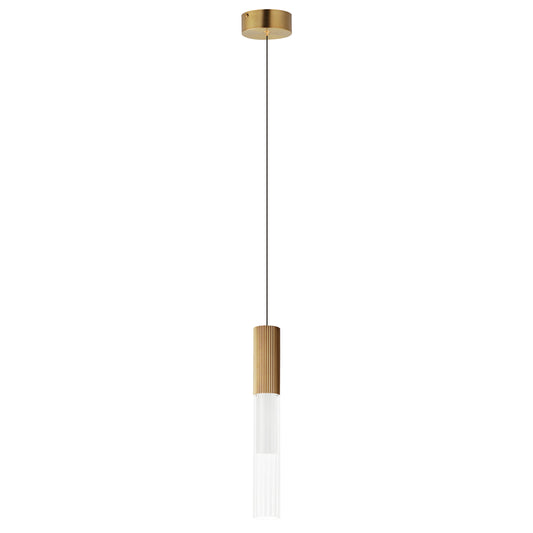 Reeds LED Pendant Gold by ET2